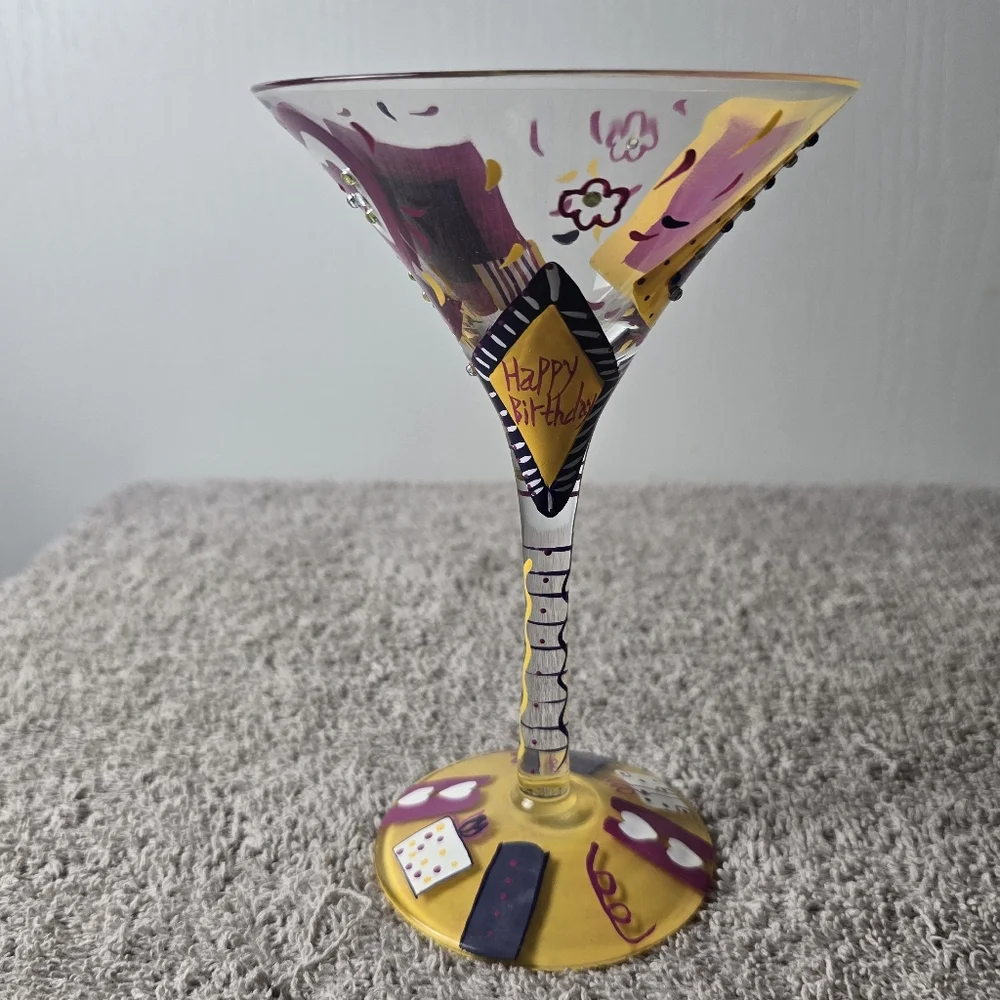 Lolita Happy Birthday Girl Martini Glass